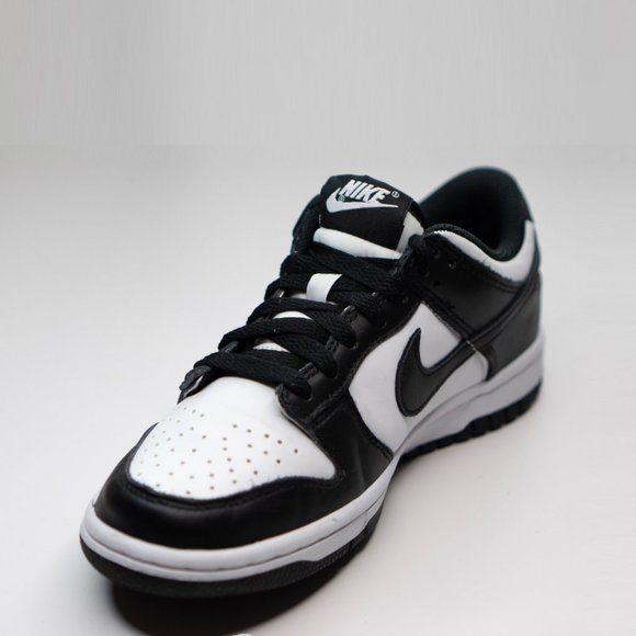 Youth Size 4 - Nike Dunk Low Retro GS Black and White 2021 Kids CW1590-100 - Picture 12 of 15
